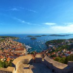 Hvar Town & The Pakleni Archipalego from above courtesy of the Croatian National Tourist Board