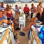 Drinks on board the Beneteau 50 in the Saronic Islands 2015