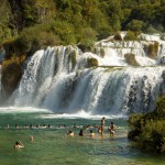 Krka Waterfalls People