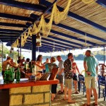 Drinks by the water in the Saronic Islands