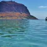 The view of Monemvasia from the water 