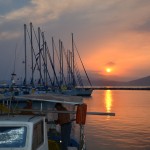 Sunset in Orei, Sporades Islands