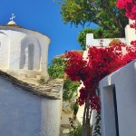 Church in the back streets of Skopelos Town