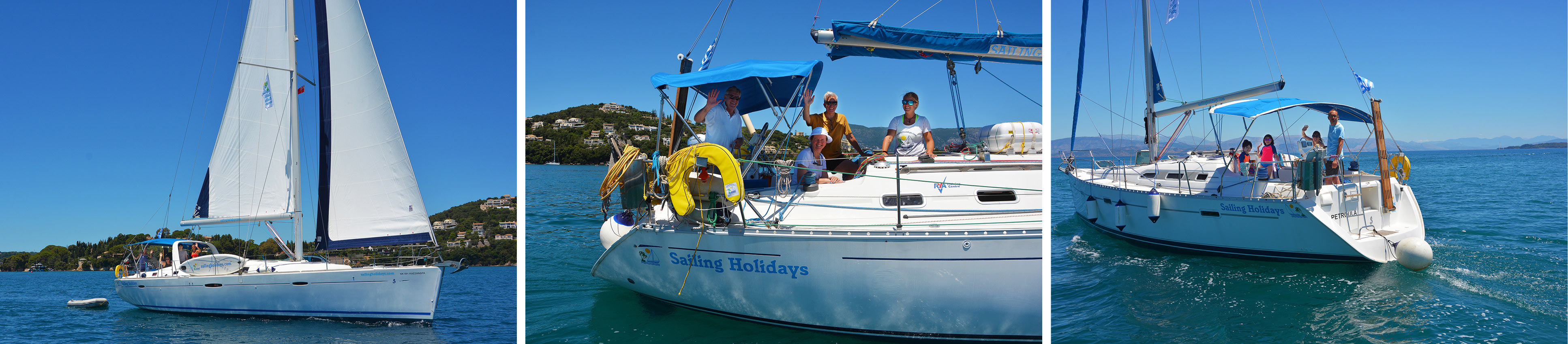 Triple Yacht Sailing Photo