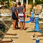 Sialing Holidays quay at the Iris Hotel, South Ionian, Nidri