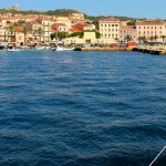 La Maddalena port and boat