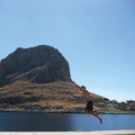 Jumping in at Monemvasia