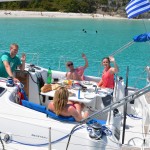 Beneteau 40 cockpit in Emerald Bay