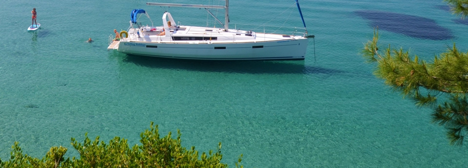 Beneteau 45 anchored on Skopelos Island