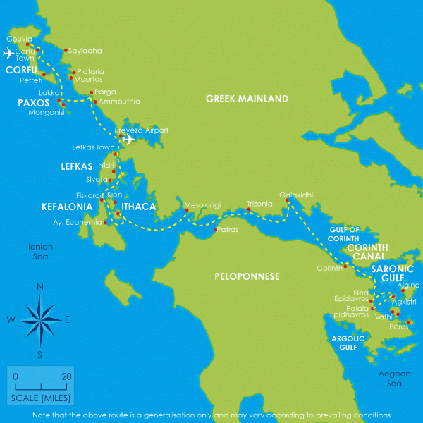 3 Week Corinth Canal Delivery