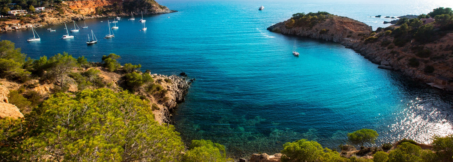 Ibiza Es Porroig also Port Roig view at Balearic Islands of Spain