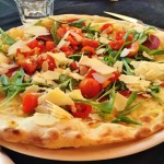 Fully loaded Pizza at Sargeant Pepper's restaurant La Maddalena