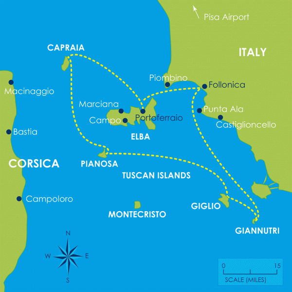 One week Tuscan Islands
