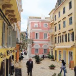 Colourful buildings in Corfu Town