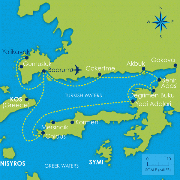 Bodrum one week map