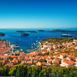 Hvar Island view of Pakleni Islands