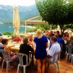 Waterside dinner in Kyparissi in the Saronic Islands