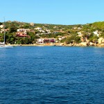 Yacht Anchored in Porto Rafael Sardinia Italy