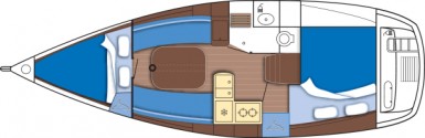 Beneteau 323 Layout