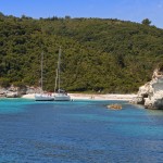 Voutoumi bay AntiPaxos two yachts