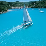 Beneteau 50 Sailing into Lakka 2