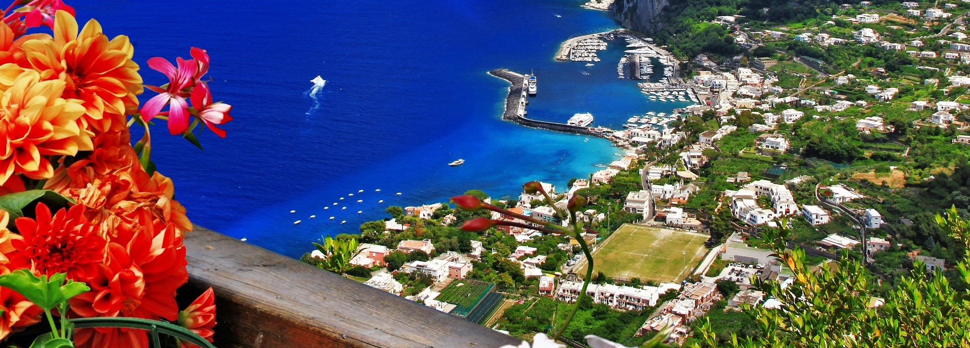 A view of gorgeous Capri Island