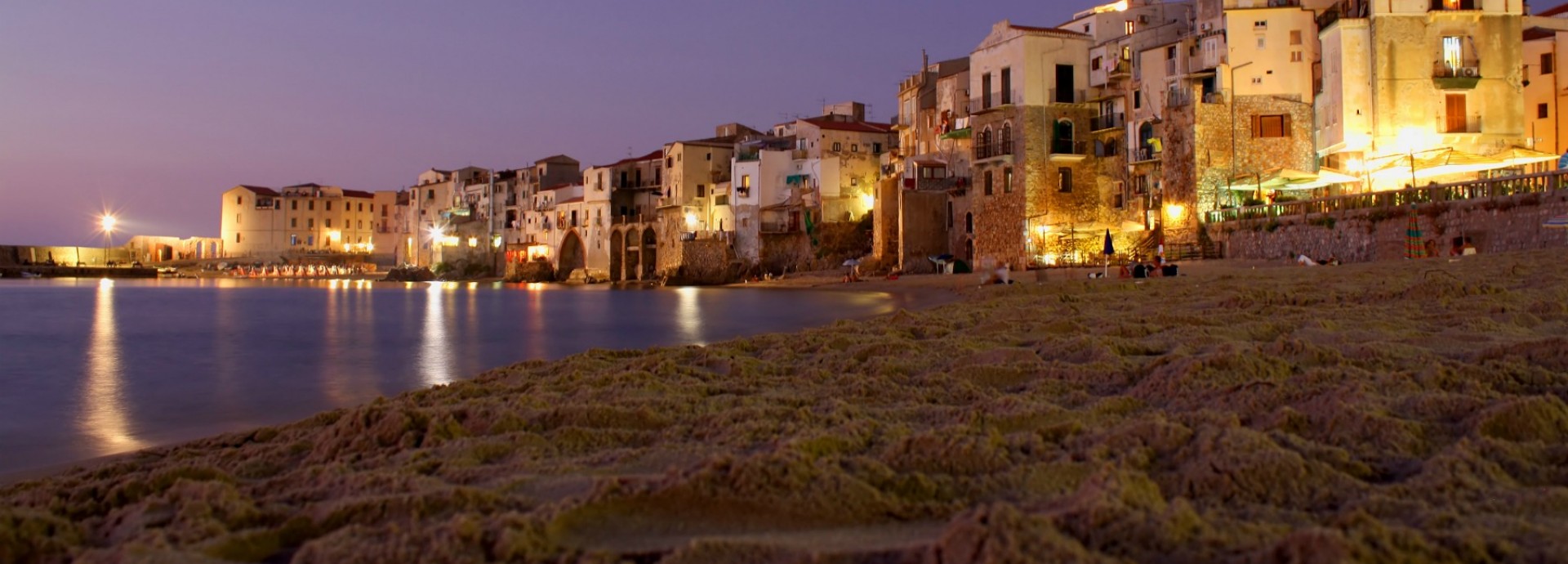 Cefalu at night