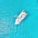 Sailing just off Kyra Panagia Island