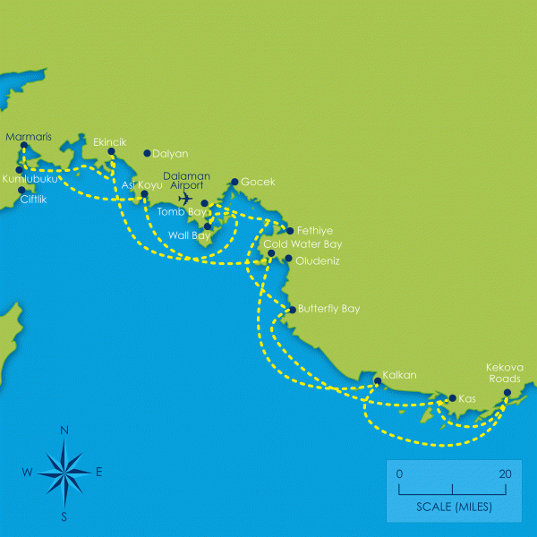 Two Weeks Sailing the Turkish Coast from Marmaris