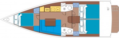 Beneteau 38.1 Layout