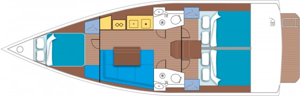 Beneteau 38.1 Layout