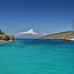 Anchored in a bay near Bodrum