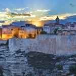 Sunset in Bonfacio on Corsica