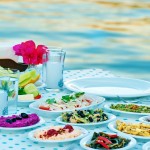 Mezze by the water in Selimiye