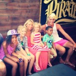 The crew of Lead Boat Athina with flotilla children