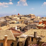 Corfu town roofs