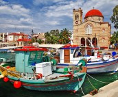 Aegina Fishing Boats in the Saronic Islands