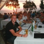 Dinner at Sunset Bar Paxos