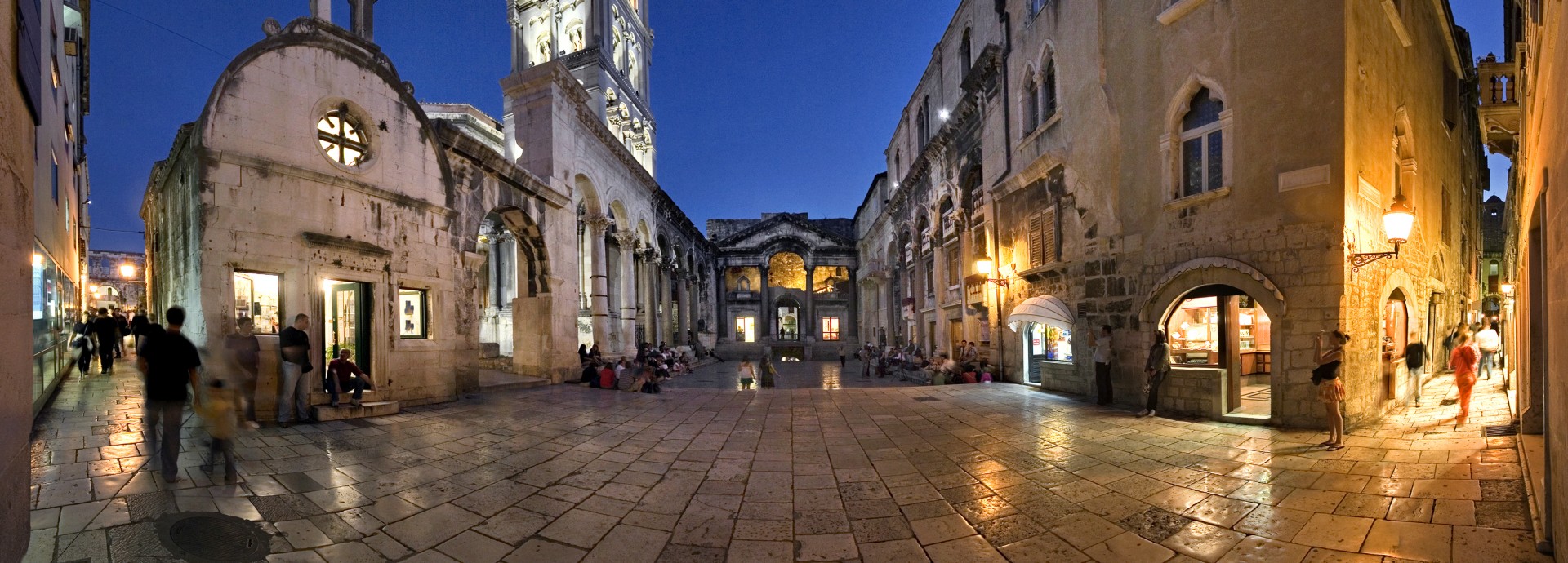 Split Old Town at Night