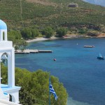 Gorgeous Greek Church overlooking bay