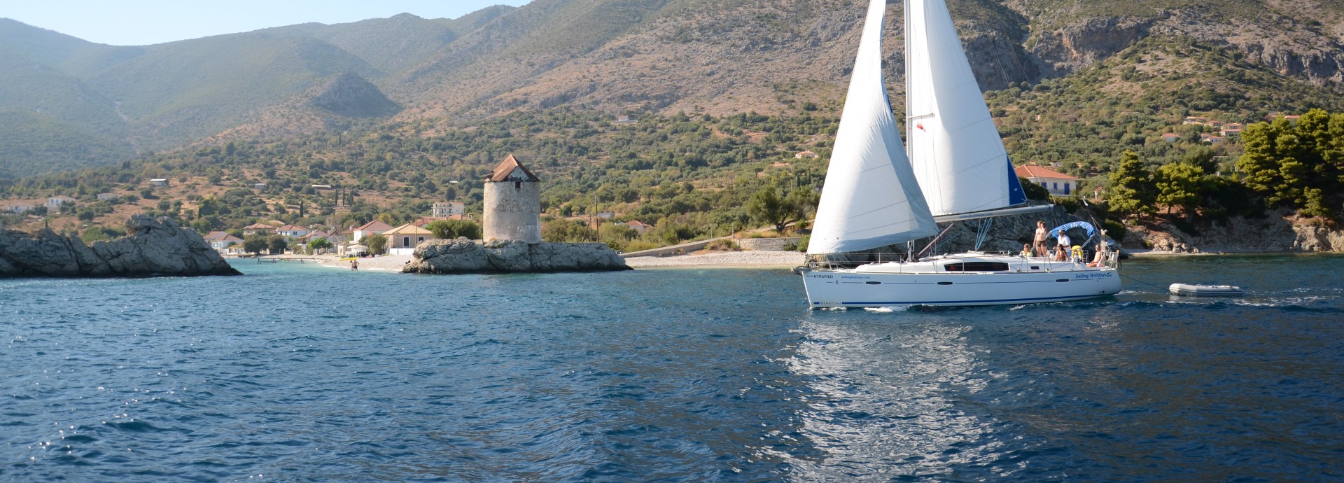 Beneteau 40 Sailing past Kalamos