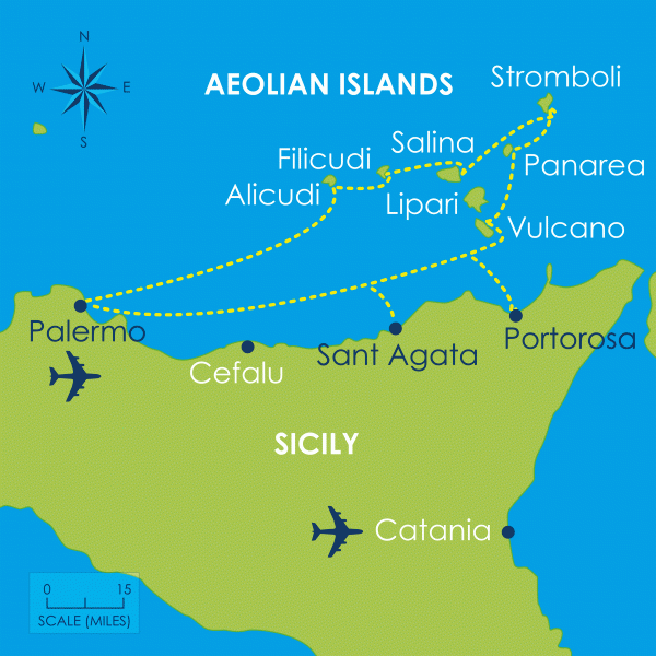 Map Of Islands Around Sicily