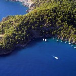 Fethiye peninsula view yachts