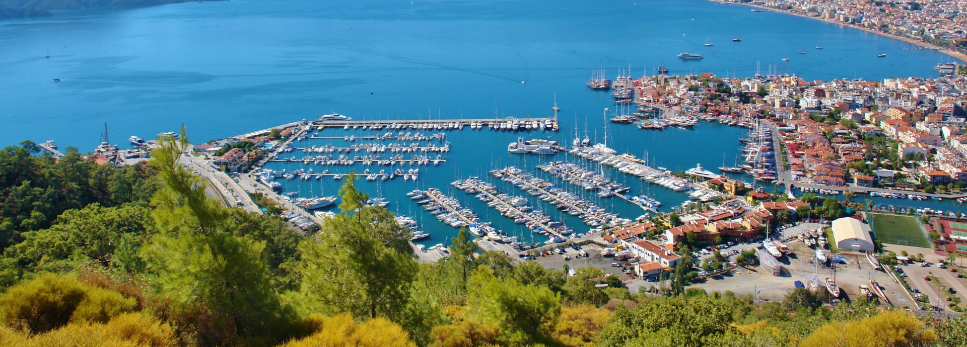 Marvellous Marmaris Marina from above