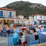 Dinner in a taverna at Kiriaki Sporades