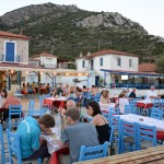 Dinner in a taverna at Kiriaki Sporades