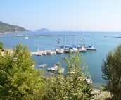 Loutraki Harbour from above