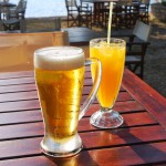 A cold beer at the end of the day in Mongonisi, Paxos Island