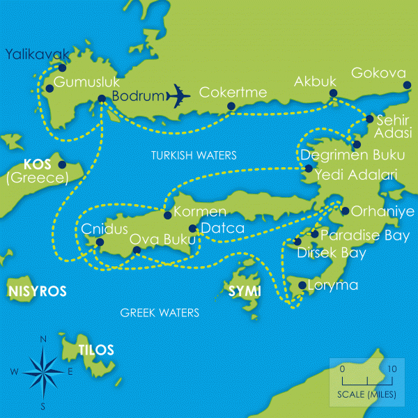 Bodrum two week map