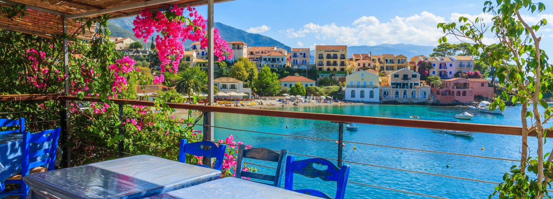 Assos Bay view from Taverna